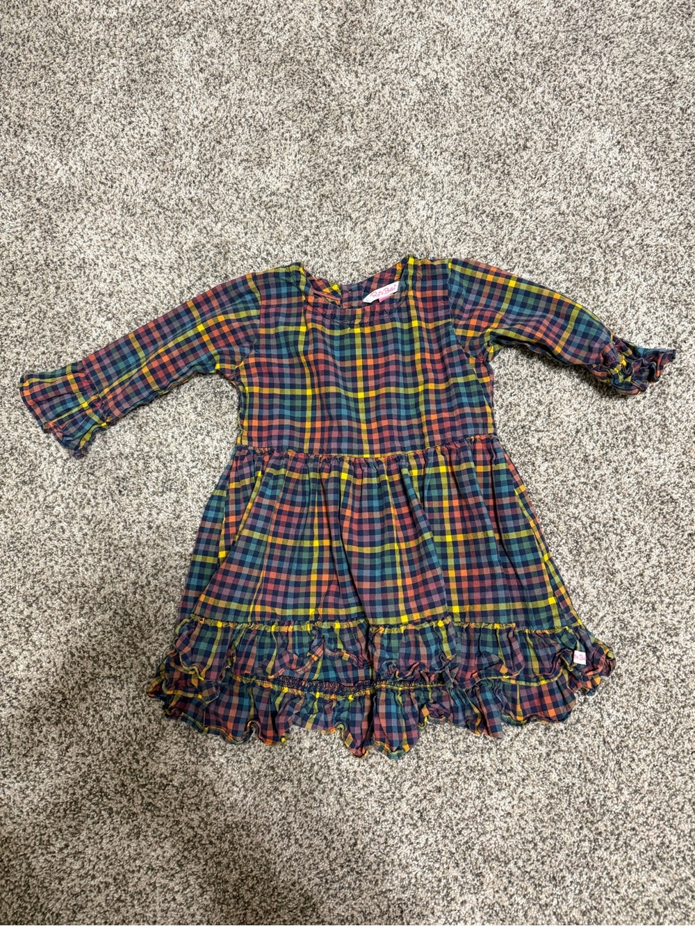 RUFFLEBUTTS Multicolor Plaid Dress 5T